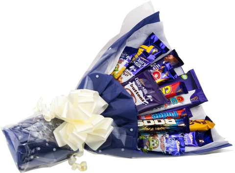 Cadbury Chocolate Lovers Hand Held Chocolate Bouquet Posey Gift Hamper - Perfect Gift - chocoholicbouquet