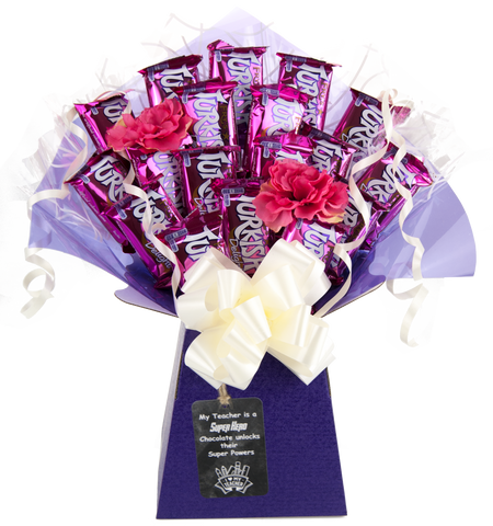 Frys Turkish Delights Chocolate Thank You Teacher Gift Chocolate Bouquet - Teacher Gifts - chocoholicbouquet