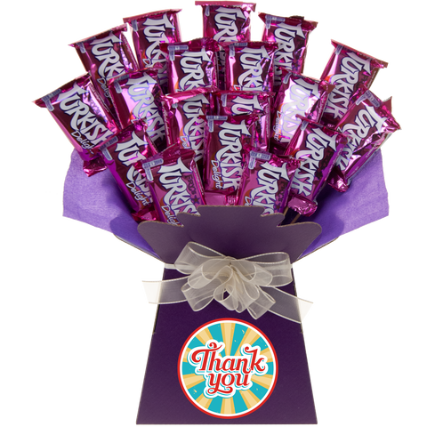 Frys Turkish Delight Thank You Chocolate Bouquet - chocoholicbouquet